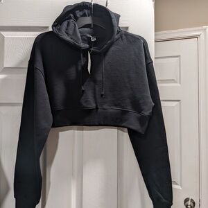 Cropped Black Hoodie women's size small